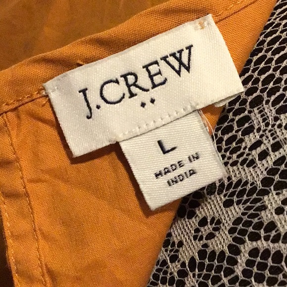 J Crew Embroidered Eyelet Top sz L - Picture 6 of 11